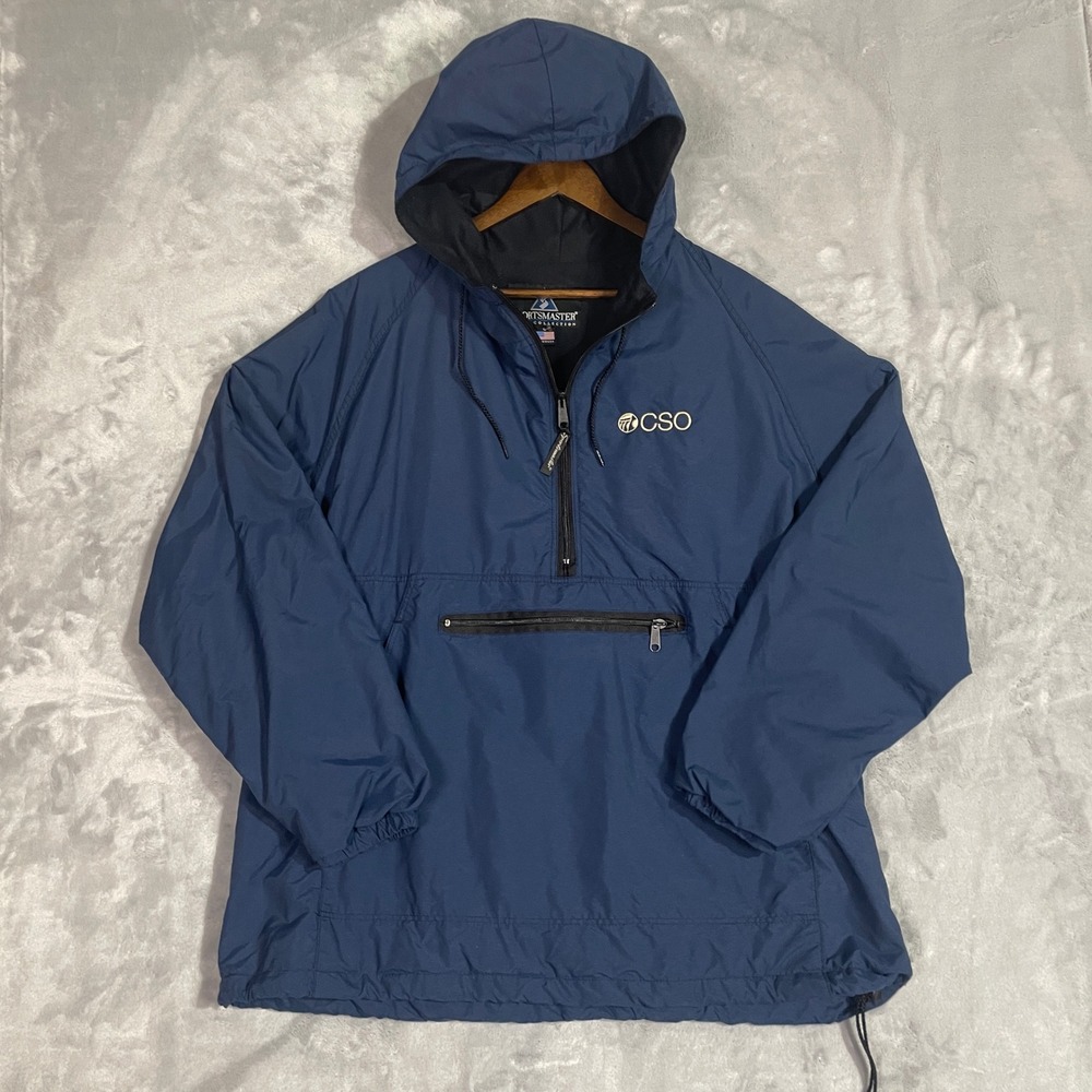 Sportsmaster Anorak Windbreaker Jacket Mens L Club Collection Made In USA
